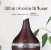 Aroma Diffúzor/Párásító Ultrahangos, Csepp forma 7 színű led fény SötétBarna