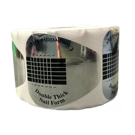  Műköröm Ezüst Sablon 500 db