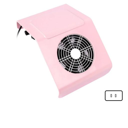 Kéztámasz műkörmös porelszívóval Pink