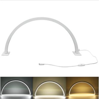   Árnyékmentes-Half Moon Glow 180°-os íves lámpa 30 W - állítható fényerő-Kicsi-Fehér