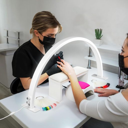 Árnyékmentes-Half Moon Glow 180°-os íves lámpa 30 W - állítható fényerő-Kicsi-Fehér