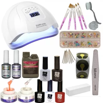   Komplett műköröm építő szett +Sun x5 plus Műkörmös Lámpa