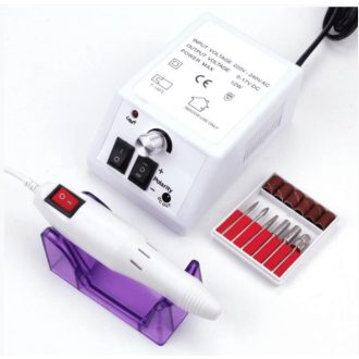   Professzionális Körömcsiszoló gép szett Állítható sebesség cserélhető fejjel - fehér