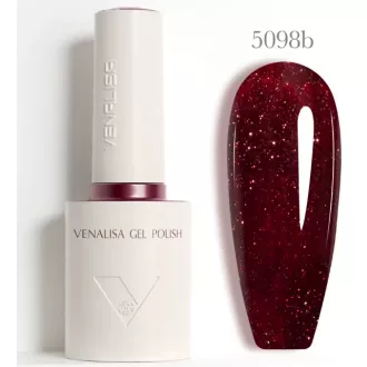   VENALISA TPO- és HEMA-mentes Gél Lakk – 5098b Csillogó Maroon (10 ml)