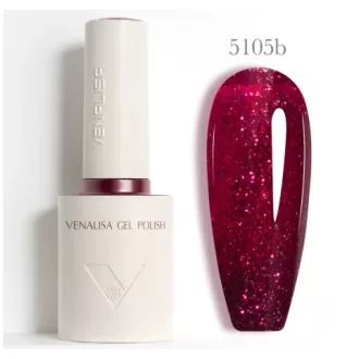   VENALISA TPO- és HEMA-mentes Gél Lakk – 5105b Mélyvörös Csillogás (10 ml)