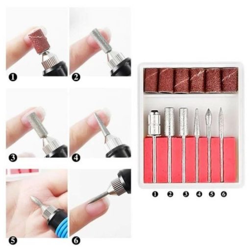 Sun X5 max 80W műkörmös lámpa + Professzionális Körömcsiszoló gép Alap csiszoló fejekkel Fehér