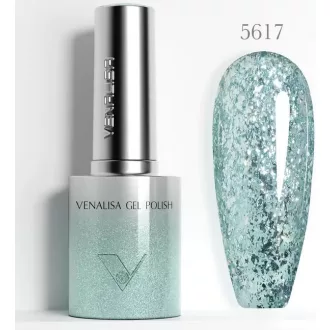 Venalisa Gel Polish – Ragyogó Türkiz Glitter 10 ml-5617