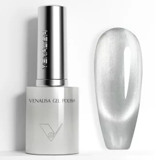   Venalisa Gel Polish – Csillogó Ezüstszürke 10 ml-5626-Mágneses-Cat Eye