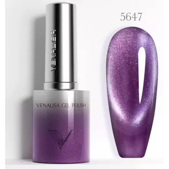   Venalisa Gel Polish – Csillogó Lila 10 ml-5647-Mágneses-Cat Eye