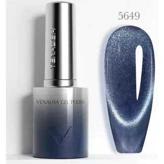   Venalisa Gel Polish – Csillogó Mélykék 10 ml-5649-Mágneses-Cat Eye