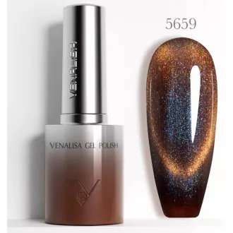   Venalisa Gel Polish – Barna-Kék Galaxis 10 ml-5659-Mágneses-Cat Eye