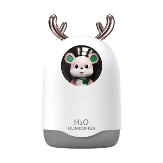 H2O Egeres Párásító, Led Világítással 300ML Fehér