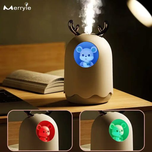 H2O Egeres Párásító, Led Világítással 300ML Fehér