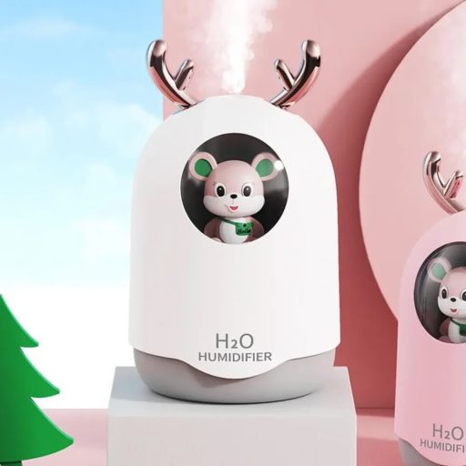 H2O Egeres Párásító, Led Világítással 300ML Fehér