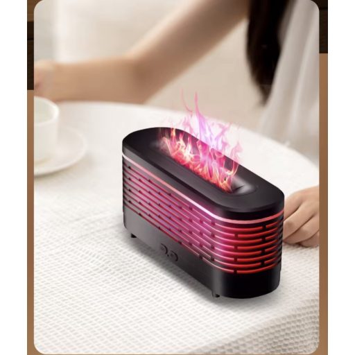 Láng hatású Aroma Diffúzor – Fekete