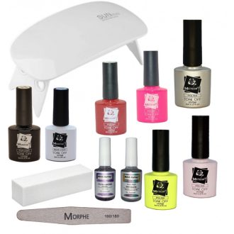 Meteor Gél lakk kezdő szett Mini Uv/ Led lámpával 