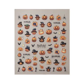 Ötapadós körömmatrica  halloween