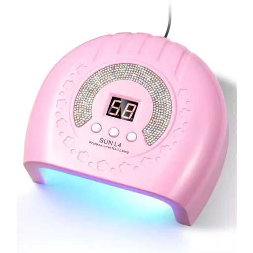 Sun L4 Műkörmös Lámpa Strasszköves 88W Rózsaszín