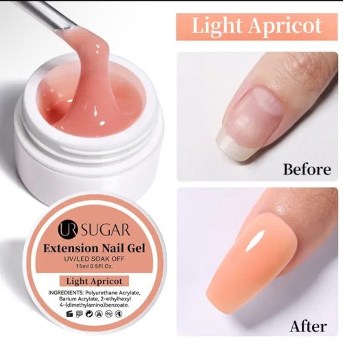 Ur Sugar  építő zselé Light Apricot  15ml