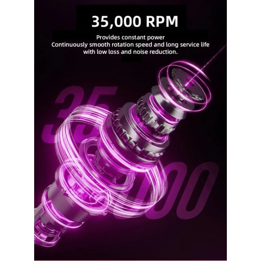 Akkumulátoros Profi Műköröm Csiszológép Metál 35.000Rpm S702