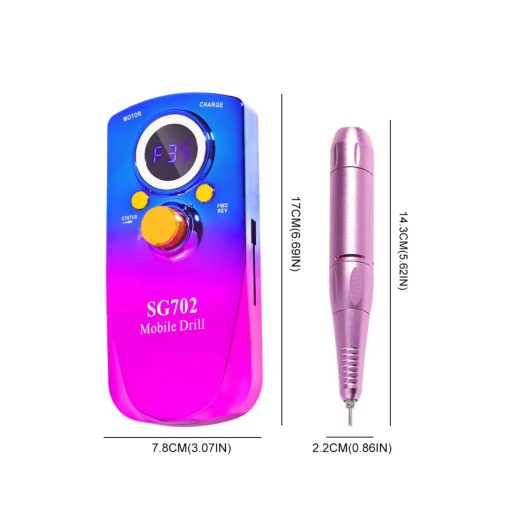 Akkumulátoros Profi Műköröm Csiszológép Metál 35.000Rpm S702