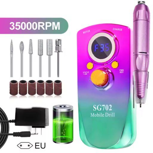 Akkumulátoros Profi Műköröm Csiszológép Metál 35.000Rpm S702