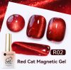 Ur Sugar Red Cat Magnetic-  Mágneses Gél Lakk R02 TPO Free