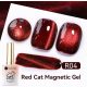 Ur Sugar Red Cat Magnetic-  Mágneses Gél Lakk R04 TPO Free