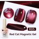 Ur Sugar Red Cat Magnetic-  Mágneses Gél Lakk R05 TPO Free