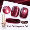 Ur Sugar Red Cat Magnetic-  Mágneses Gél Lakk R06 TPO Free
