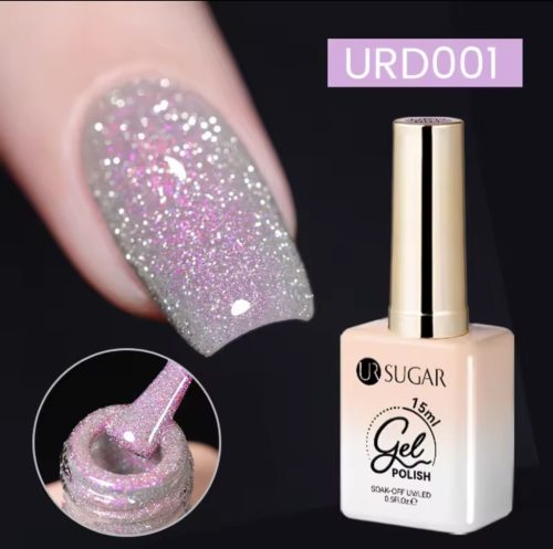 Ur Sugar Glitteres Reflective Gél Lakk URD001 TPO Free