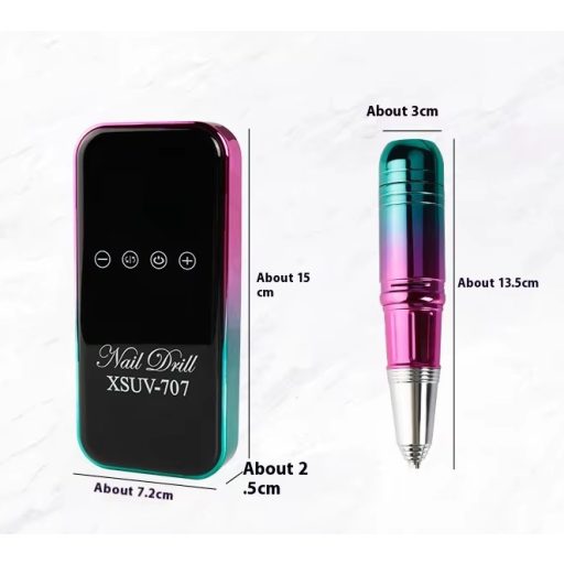 Akkumulátoros Műköröm csiszológép XS-707 45.000RPM