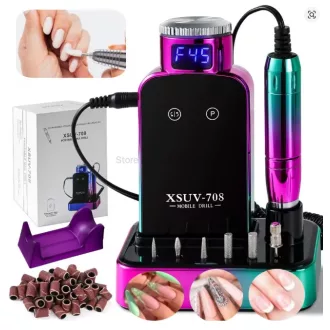 Akkumulátoros Műköröm Csiszológép XS-708 45.000RPM