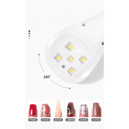 Hordozható mini  UV/LED lámpa Akkumulátoros