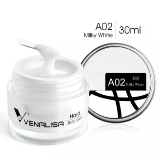   Venalisa Jelly műköröm építő zselé /Builder Gel- A02 Milky White 30ml