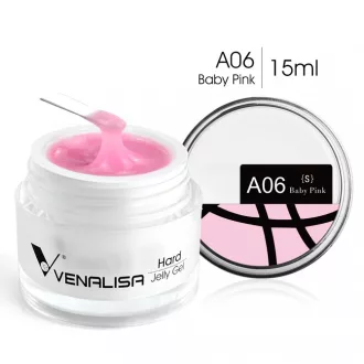   Venalisa Jelly műköröm építő zselé /Builder Gel - A06 Baby Pink 15ml