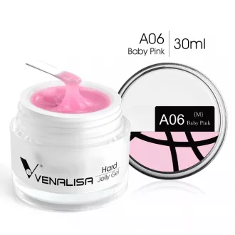   Venalisa Jelly műköröm építő zselé /Builder Gel - A06 Baby Pink 30ml