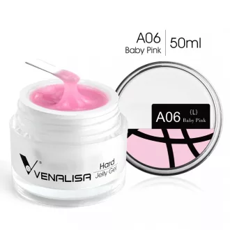   Venalisa Jelly műköröm építő zselé /Builder Gel - A06 Baby Pink 50ml