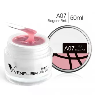   Venalisa Jelly műköröm építő zselé /Builder Gel - A07 Elegant Pink 50ml