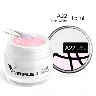   Venalisa Jelly műköröm építő zselé /Builder Gel - A22 Pearl White 15ml