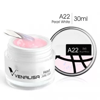   Venalisa Jelly műköröm építő zselé /Builder Gel - A22 Pearl White 30ml