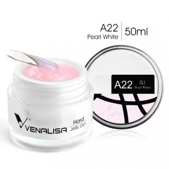   Venalisa Jelly műköröm építő zselé /Builder Gel - A22 Pearl White 50ml