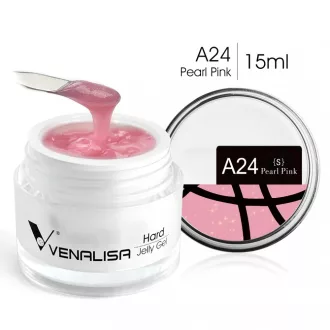   Venalisa Jelly műköröm építő zselé /Builder Gel - A24 Pearl Pink 15ml