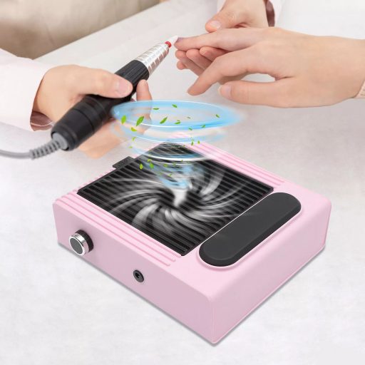 Szögletes Műkörmös porelszívó kéztámasz Rózsaszín