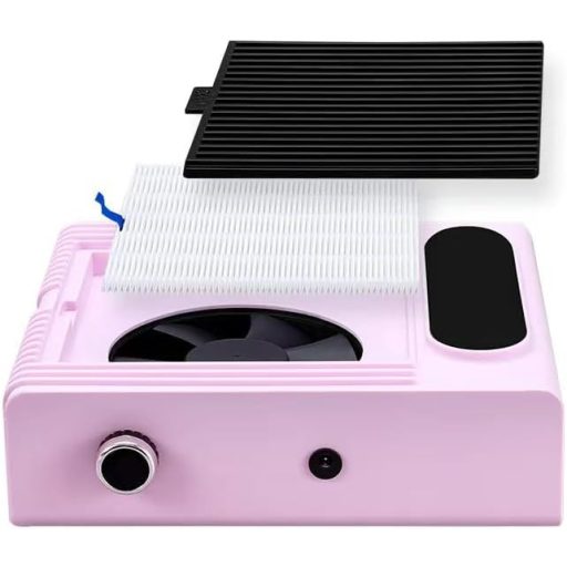 Szögletes Műkörmös porelszívó kéztámasz Rózsaszín