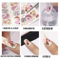 Vizes körömmatrica