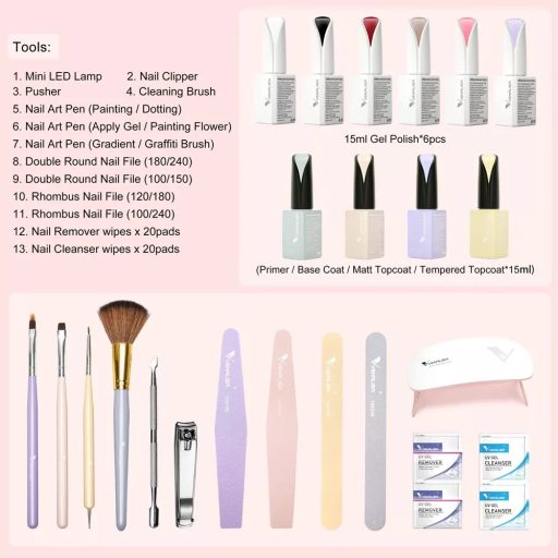 Venalisa DIY Manicure Gel Kit /Gél lakk Kezdő szett 