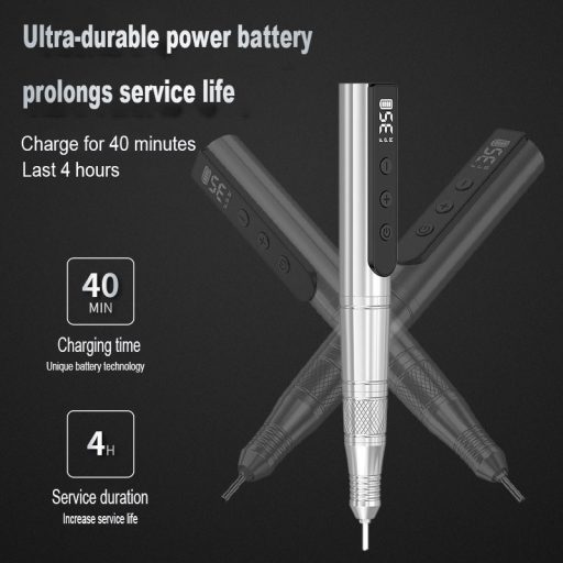 Akkumulátoros Körömcsiszoló Toll 35.000rpm + Kerámia csiszolófej 