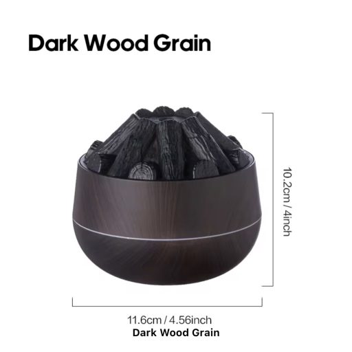 Égő Fa hatású Párásító-Diffúzor Sötét 