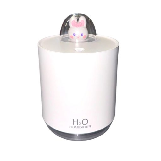 H2O Nyuszis Párásító Led világítással  300ML Fehér